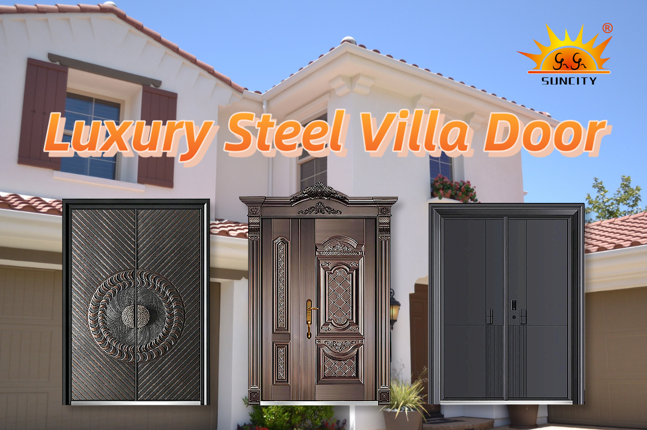 Custom luxury steel doors factory